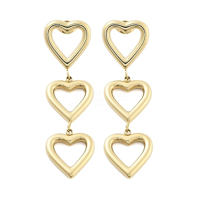 304 Stainless Steel Stud Earrings EJEW-S226-10G-02-1