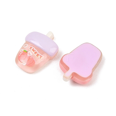 Printed Transparent Resin Imitation Drink Cabochons RE-CBA9CE8-04-1