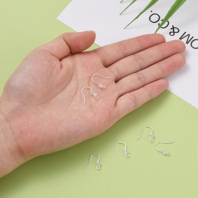 925 Sterling Silver Earring Hooks STER-S002-52-1