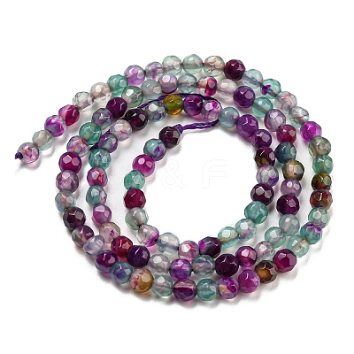 Natural Agate Beads Strands G-Q1000-01-1