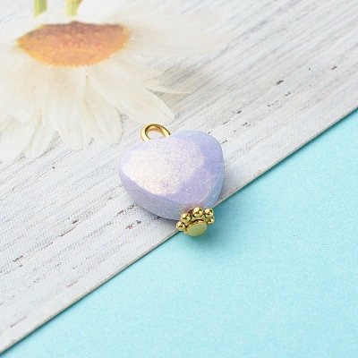 Spray Painted Acrylic Pendants PALLOY-JF00826-1