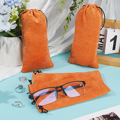 12Pcs Velvet Glasses Storage Drawstring Bag ABAG-BBC0001-16F-1