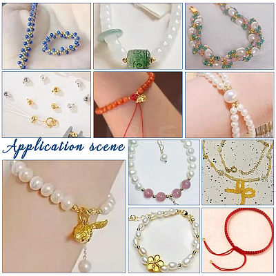 2000Pcs Brass Crimp Beads FIND-UN0004-35B-1