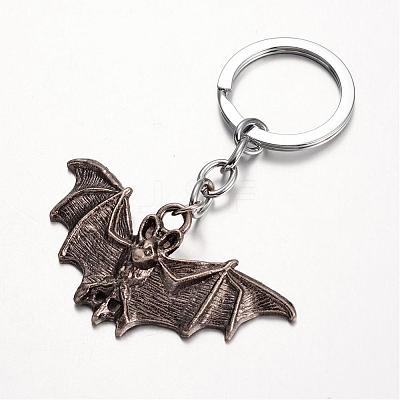 Bat Alloy Keychain KEYC-M019-06AS-1