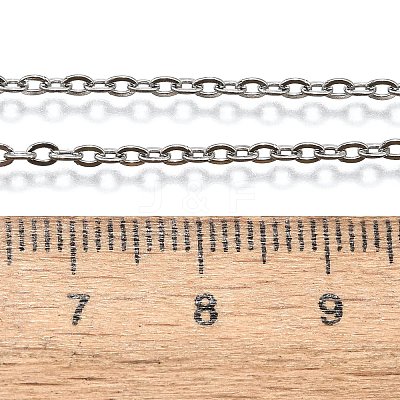 Tarnish Resistant 304 Stainless Steel Women Chain Necklaces X-NJEW-C079-01C-1