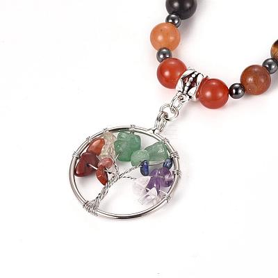 Alloy Pendant Necklaces NJEW-P191-C01-1