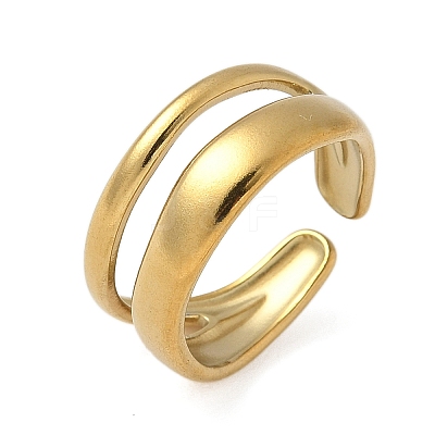 304 Stainless Steel Cuff Rings RJEW-P150-14G-1
