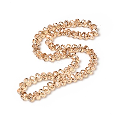 Handmade Imitate Austrian Crystal Faceted Rondelle Glass Beads X-G02YI0Q4-1