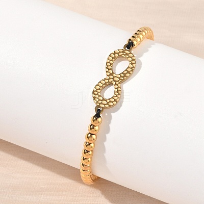 304 Stainless Steel Infinity Link Bracelets BJEW-F534-01G-1