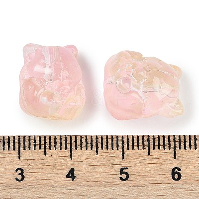 Transparent Spray Paint Glass Beads LS-X1-GLAA-H035-01B-1