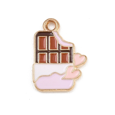 Valentine's Day Alloy Enamel Pendants ENAM-I084-01KCG-14-1