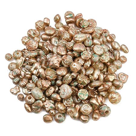 Antiqued Acrylic Beads AC-CBAAA05-01F-1