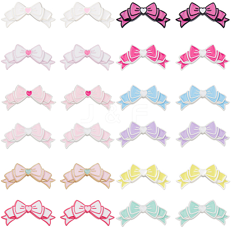 24Pcs 12 Colors Opaque Alloy Beads FIND-SC0011-87-1