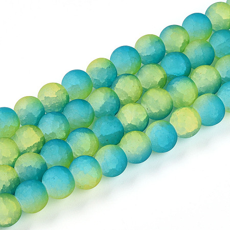 Crackle Glass Beads X1-GLAA-N009-10mm-10-1