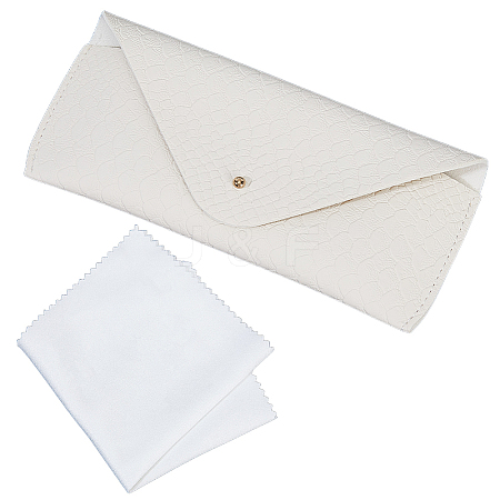1Pc Rectangle PVC Leather Eyeglass Cases AJEW-CN0005-06B-1