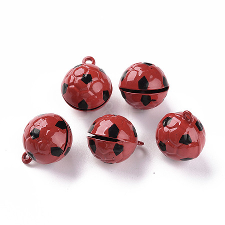 Baking Paint Brass Bell Pendants LS-KKB-S002-013B-1