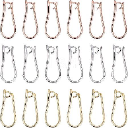 Brass Earring Hooks KK-FH0001-29-1