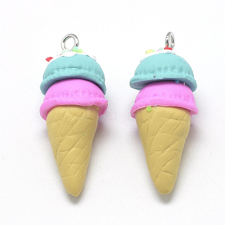 Handmade Polymer Clay Pendants CLAY-Q240-003E-1