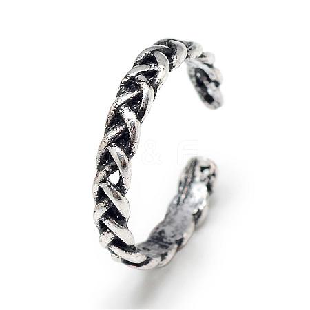 Adjustable Alloy Cuff Finger Rings RJEW-S038-082-1
