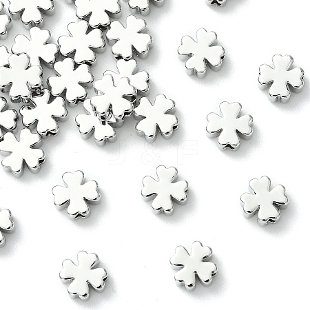 SHEGRACE Brass Clover Beads XGRPCU751-302P-1
