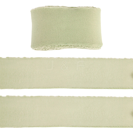 3 Rolls Frayed Polyester Ribbon OCOR-TA0002-97B-1