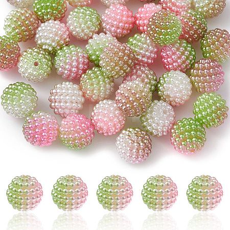 Imitation Pearl Acrylic Beads OACR-FS0001-42B-1