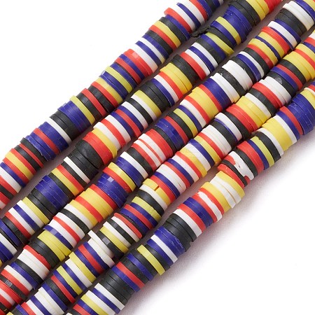 Handmade Polymer Clay Beads Strands CLAY-R089-8mm-T032-1