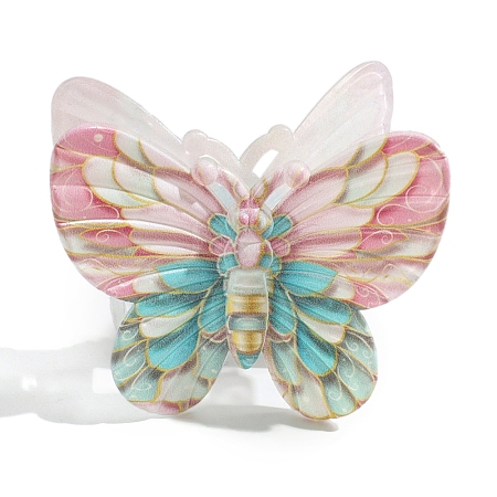 Butterfly Plastic Claw Hair Clips PW-WG650E9-04-1