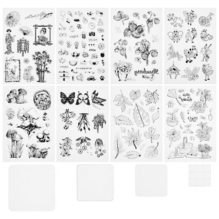 Globleland PVC Plastic Stamps DIY-GL0001-36A-1