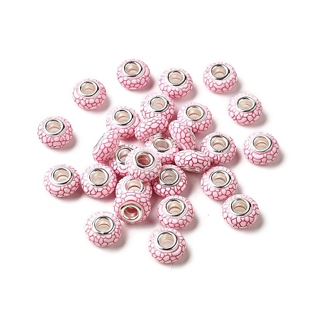 Opaque Resin European Beads RESI-C055-01I-1