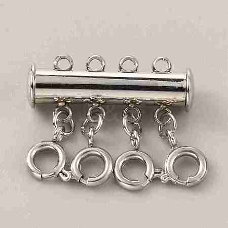 304 Stainless Steel Slide Lock Clasps FIND-WH0034-80P-03-1