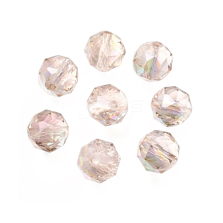 Electroplate Transparent Round Glass Beads GL-CBA6A73-AB04-1