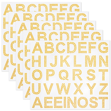 4 Sheets Rhinestone Stickers DIY-SP0003-92B-1