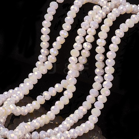 Electroplate Glass Beads Strands EGLA-A034-J2mm-T06-1