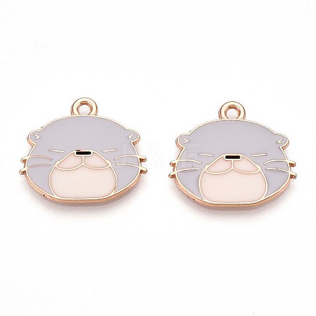 Alloy Enamel Pendants ENAM-T022-02A-01-1