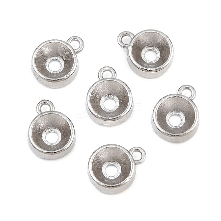 304 Stainless Steel Charm Rhinestone Settings SA-CBAC865-01C-P-1