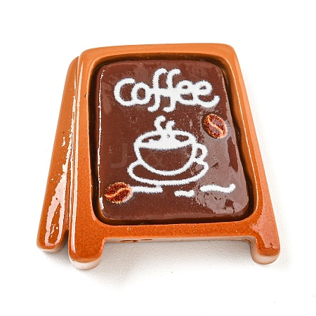 Coffee Theme Opaque Resin Decoden Cabochons RESI-M042-01E-1