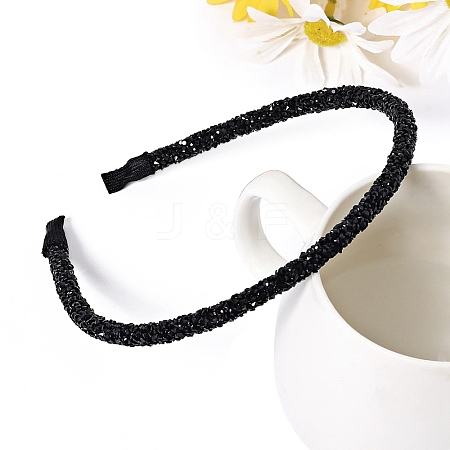 Rhinestone Narrow Hair Bands for Women Girls PW-WG822C0-06-1