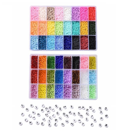 DIY Beads Jewelry Kits DIY-JQ0001-09-4mm-1