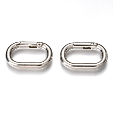 Zinc Alloy Spring Gate Rings PALLOY-C100-03P-01-1