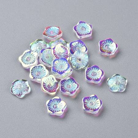 Transparent Glass Beads GGLA-M004-02A-01-1