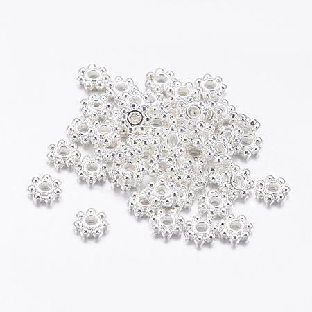 Tibetan Style Alloy Daisy Spacer Beads LF0991Y-S-1