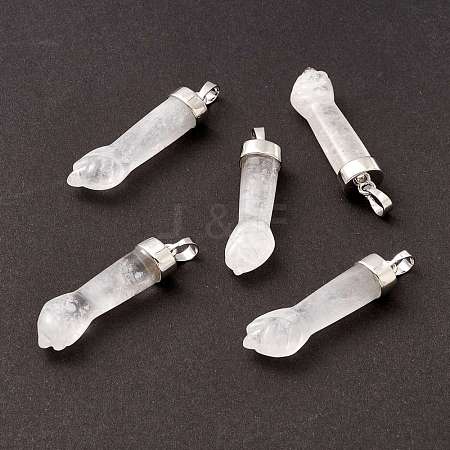 Natural Quartz Crystal Pendants G-K322-01B-1