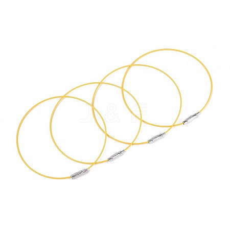 Steel Wire Bracelet Cord DIY Jewelry Making TWIR-R004-02-1