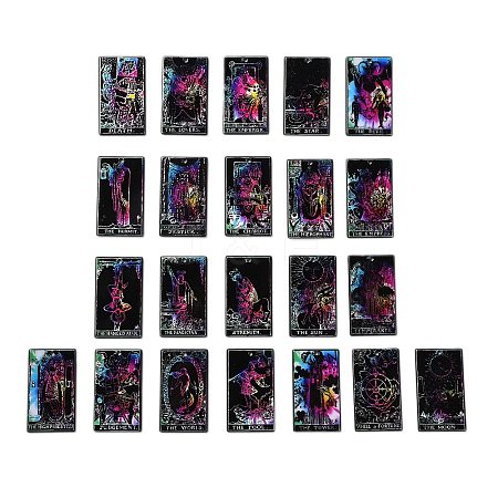 Tarot Theme Printed Acrylic Pendants MACR-G063-01-1