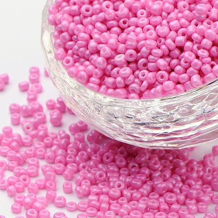 Baking Paint Glass Seed Beads SEED-US0003-3mm-K2-1