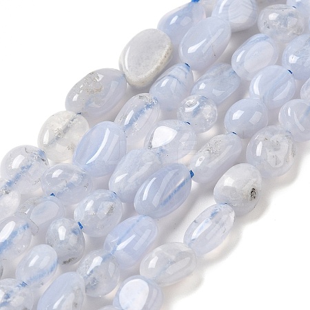 Natural Blue Lace Agate Beads Strands G-L608-A02-01A-1