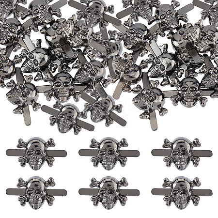 20Pcs Skull Alloy Decorative Brads FIND-FH0011-82B-1