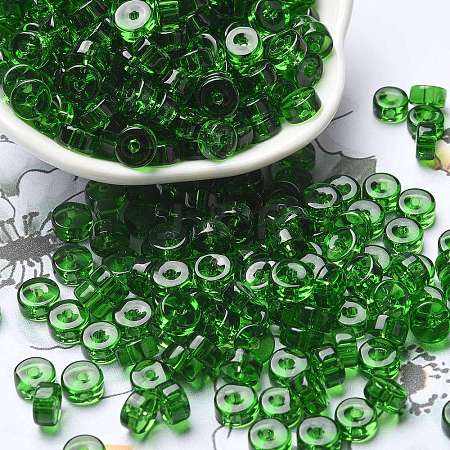 Transparent Colours Glass Seed Beads SEED-E001-T3x6mm-01-1