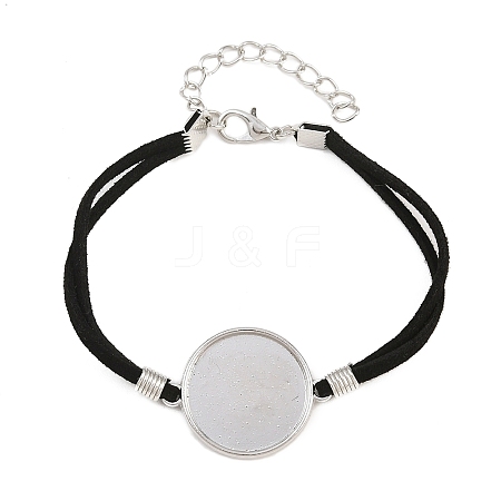 Faux Suede Cord 2-Strand Bracelet Makings FB-XCP0001-06-1